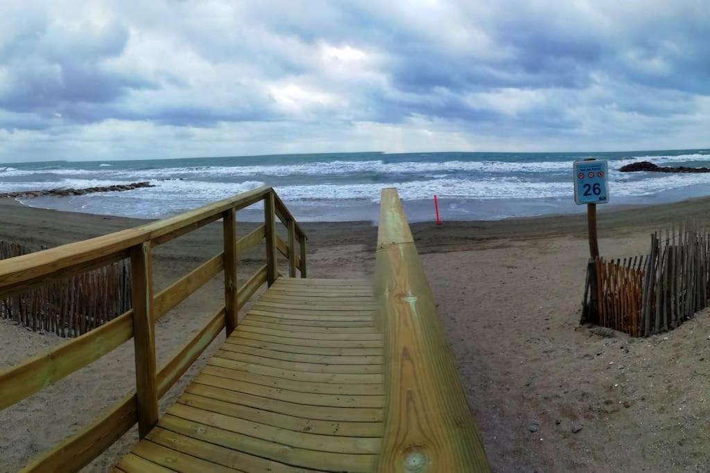 Appart 5P Terrasse Sud Vue Mer, Acces Direct Plage Frontignan Exterior photo
